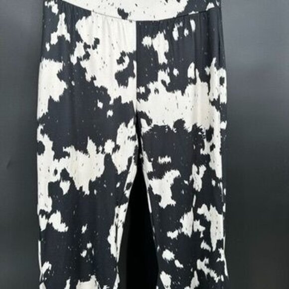Sterling Creek Cow Print Bell Bottoms Size Medium Stretch Flare Cows Come Home B - Picture 7 of 9